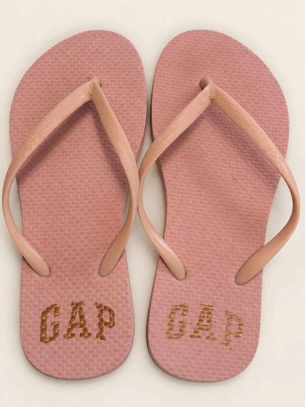 GAP Blush Pink Logo Thong Flip-Flops